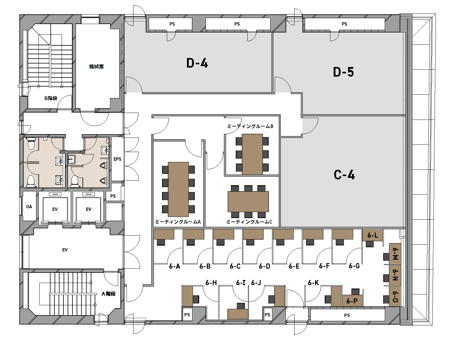 6Fミーティングルーム/シェアオフィス